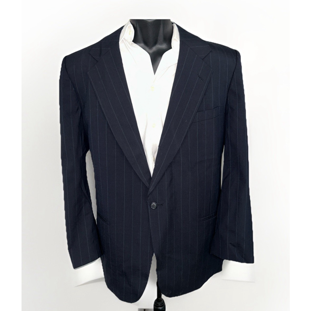 Perry Ellis Black Pinstripe Blazer
